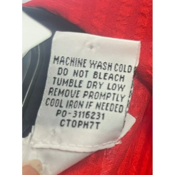 Apparenza women long sleeve shirt, color red, size L, button down - Picture 8 of 11